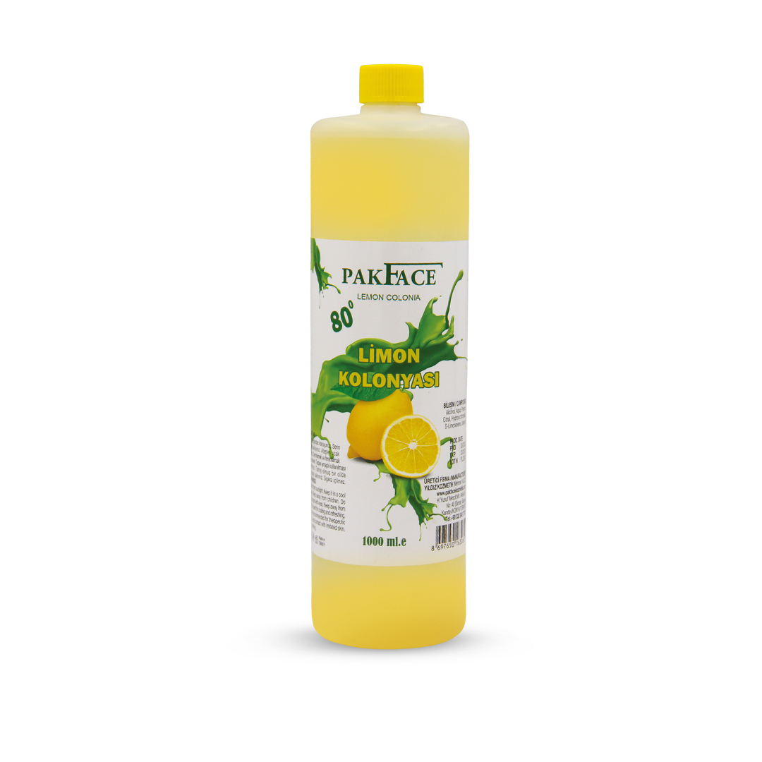 Pakface 1000 ml Limon Kolonyası