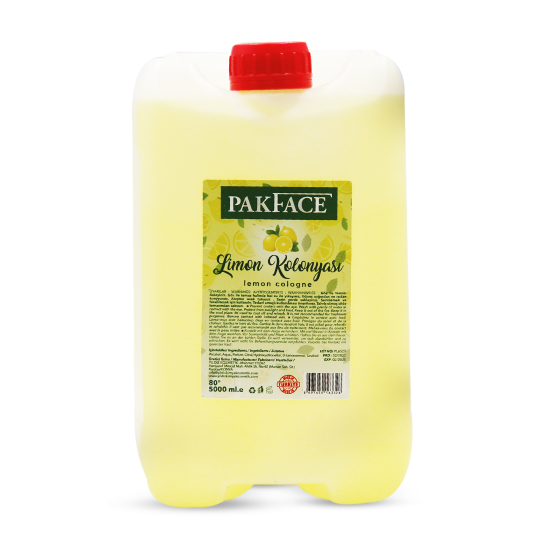 Pakface 5000 ml Limon Kolonyası